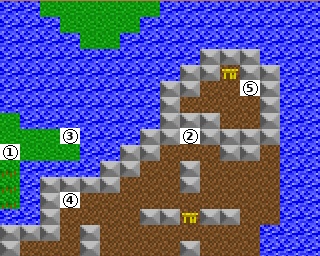 mapa obszaru B3 — Land of the Gargoyles