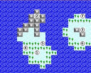 mapa obszaru C1 — Frozen Isles: West