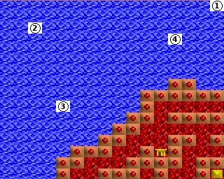 mapa obszaru C2 — Isle of Fire: Northwest