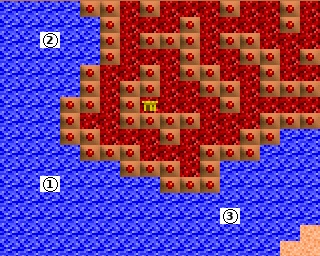 mapa obszaru C3 — Isle of Fire: Southwest