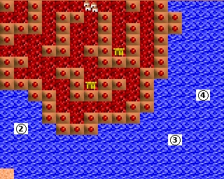 mapa obszaru D3 — Isle of Fire: Southeast